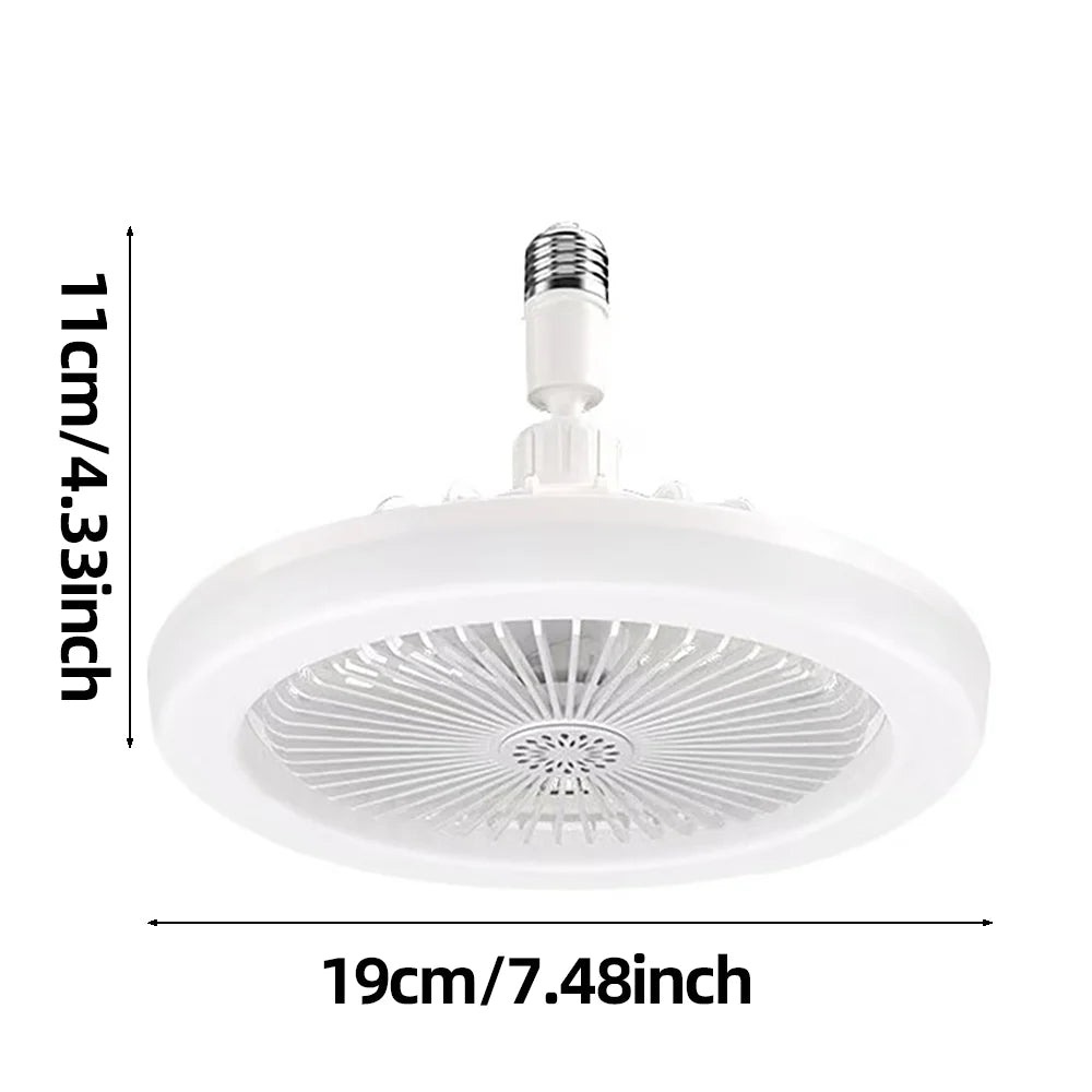 Ventilador de techo giratorio 3 en 1 con control remoto, lámpara de iluminación, para dormitorio y sala de estar.