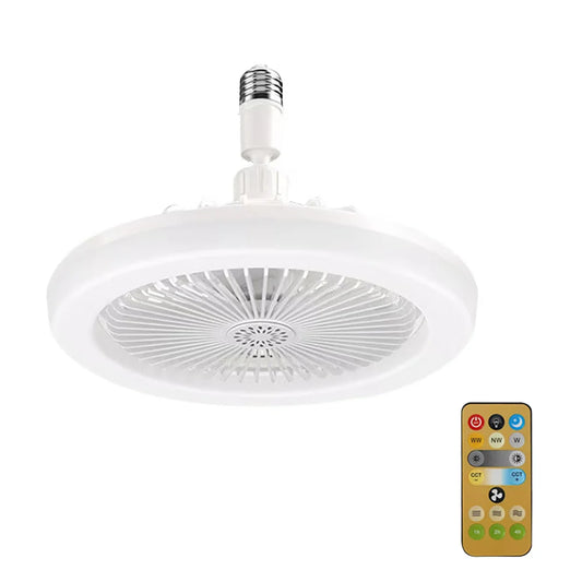 Ventilador de techo giratorio 3 en 1 con control remoto, lámpara de iluminación, para dormitorio y sala de estar.